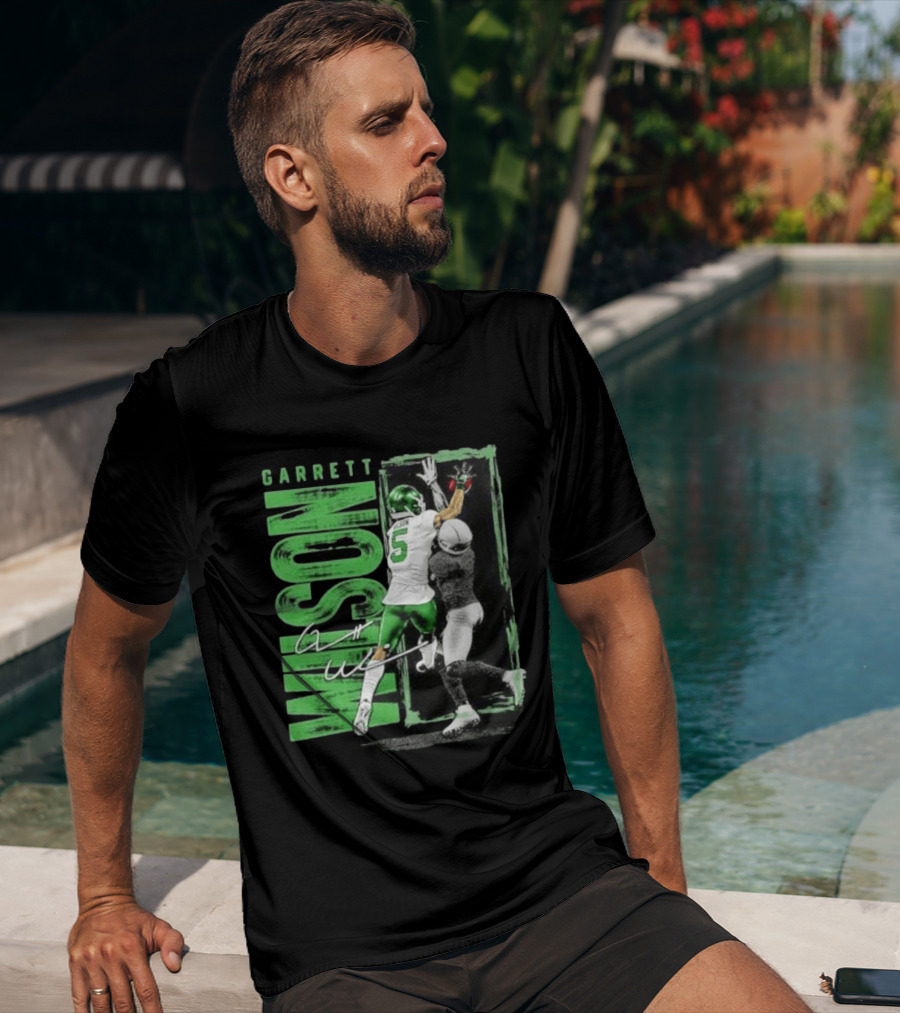 Garrett Wilson New York Jets Football Duo 5 Autograph Wilson Player Image T-Shirt
