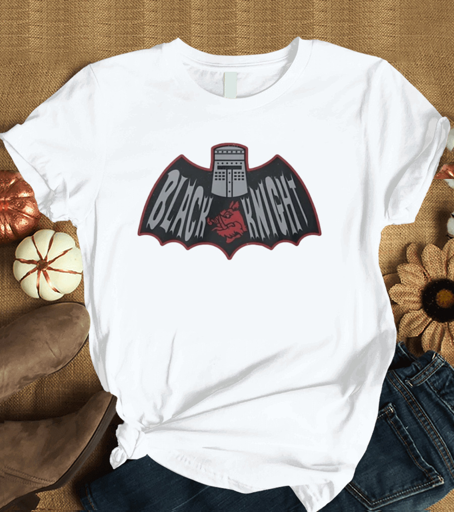 Black Knight Helmet Boar Medieval T-Shirt