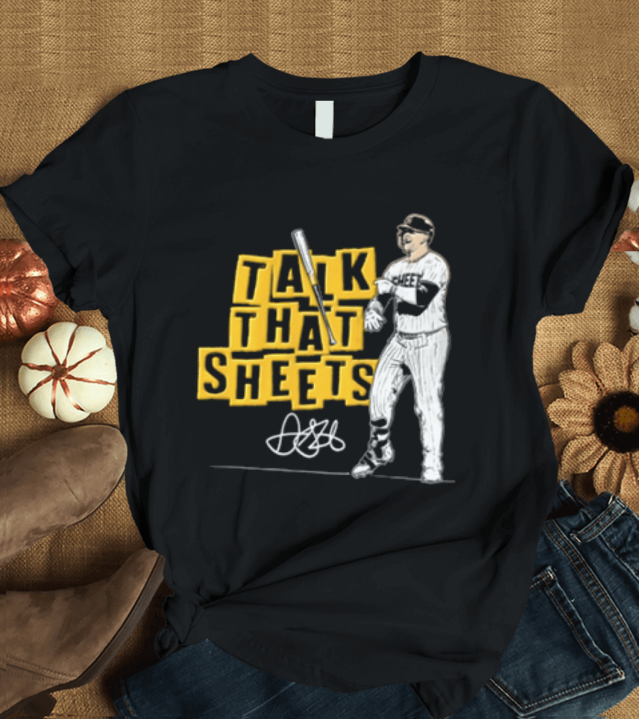 San Diego Padres Fernando Tatis Jr Talk That Sheets Baseball Player Batting Pose 23 T-Shirt
