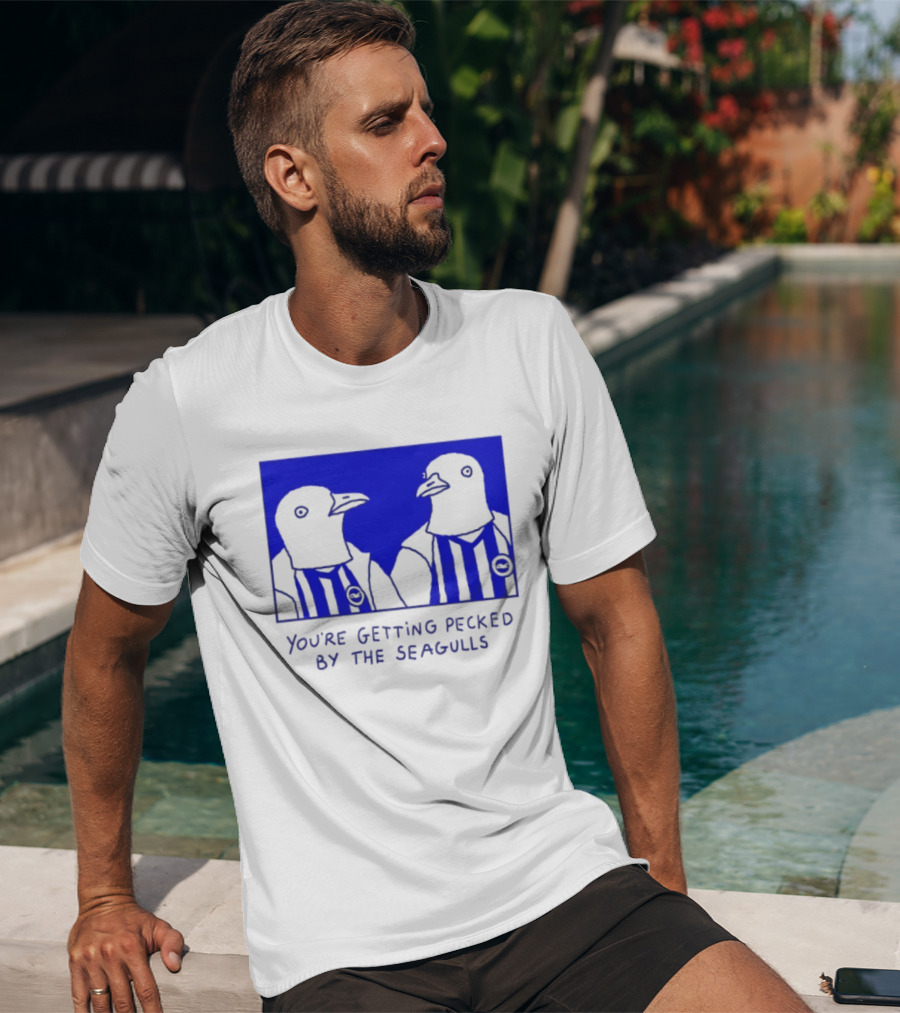 Brighton Hove Albion FC You're Getting Pecked By The Seagulls T-Shirt