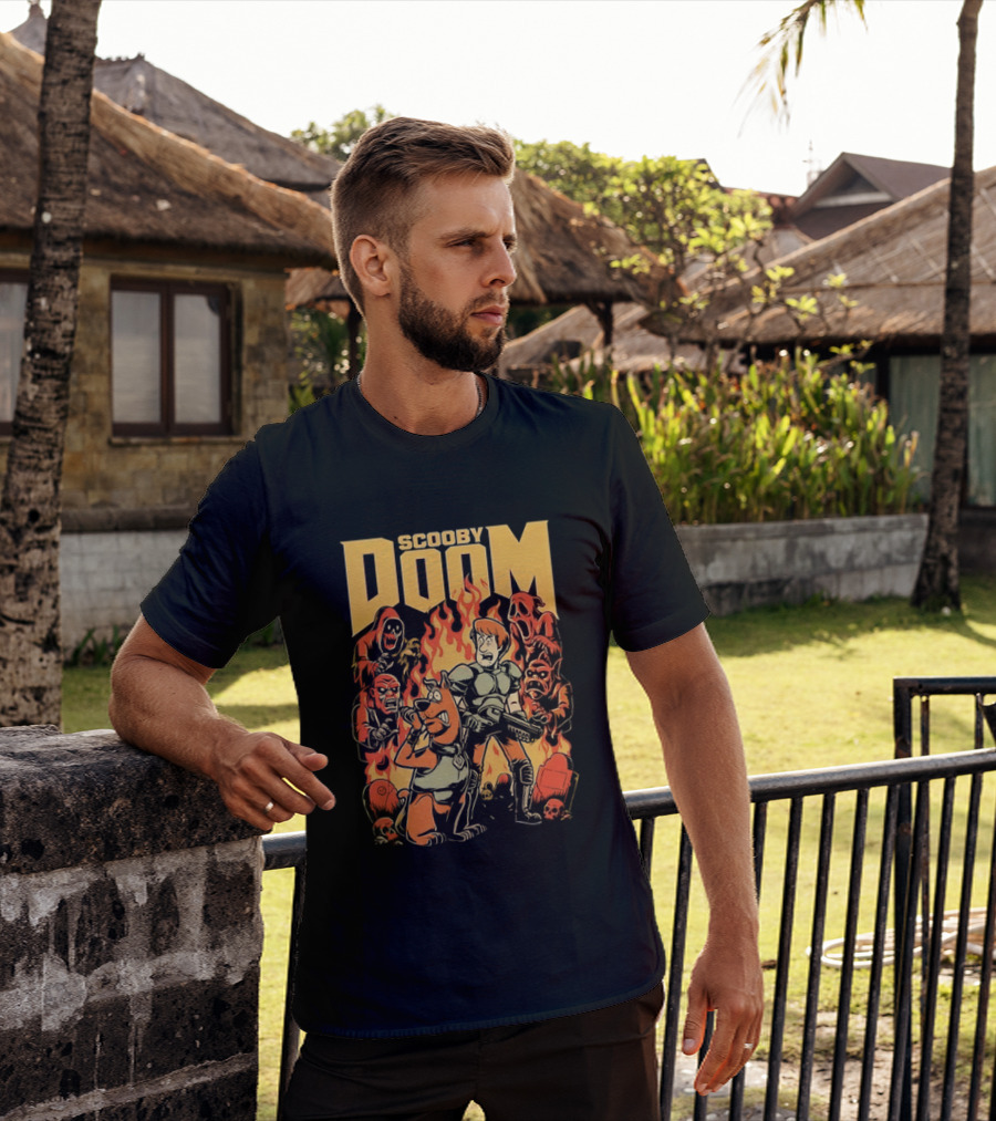 Scooby Doom Shaggy And Scooby Doo Fiery Adventure T-Shirt