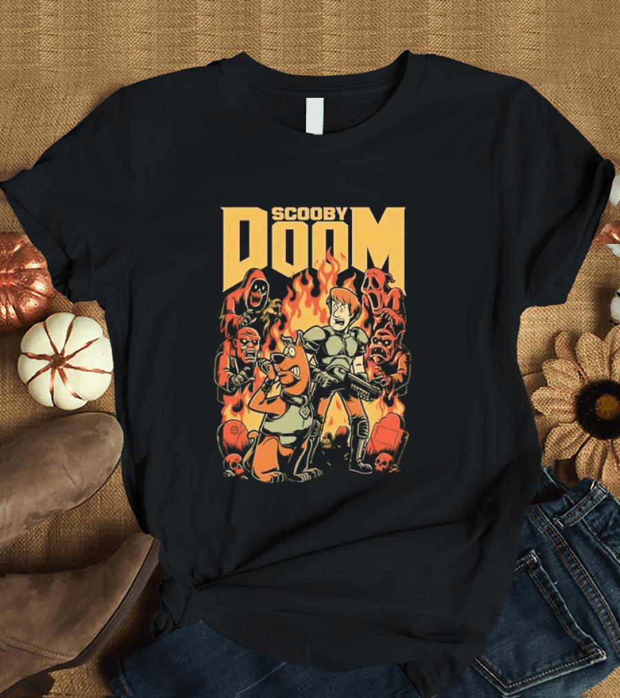 Scooby Doom Shaggy And Scooby Doo Fiery Adventure T-Shirt