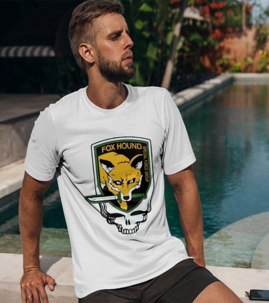 Fox Hound Special Force Group Grateful Dead Steal Your Face Patch T-Shirt
