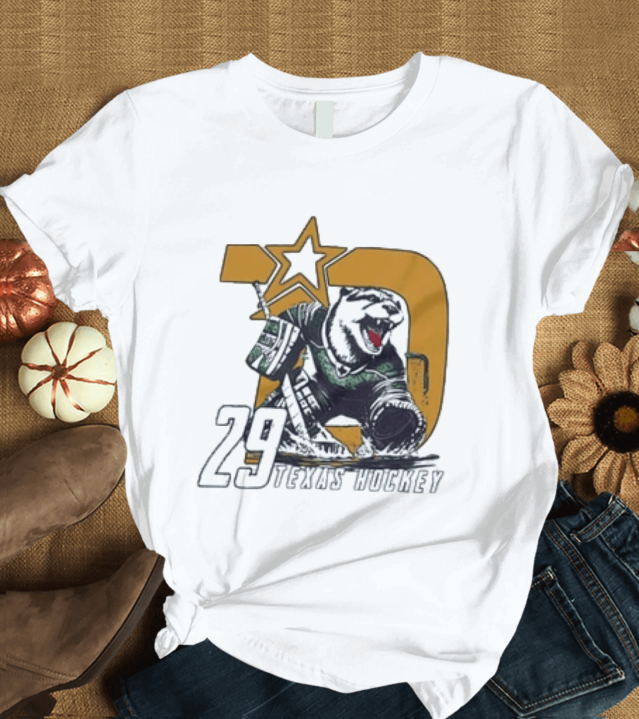 Texas Hockey Otter 29 Dallas Stars T-Shirt