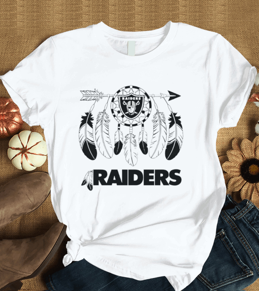 Las Vegas Raiders Dreamcatcher Feather NFL Fan Merchandise T-Shirt