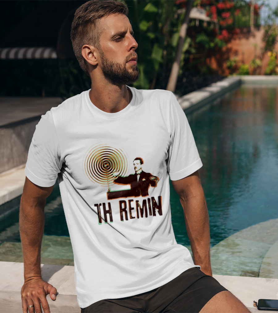 Theremin Electronic Music Leon Theremin Playing Instrument T-Shirt