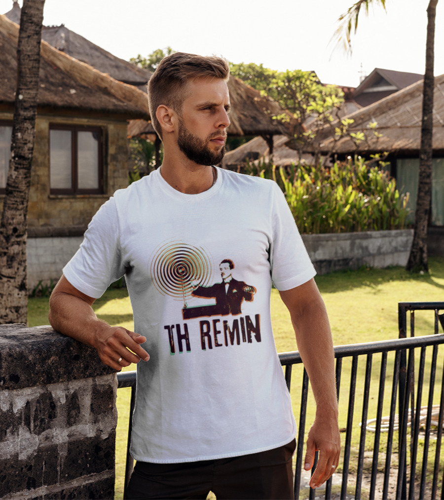 Theremin Electronic Music Leon Theremin Playing Instrument T-Shirt