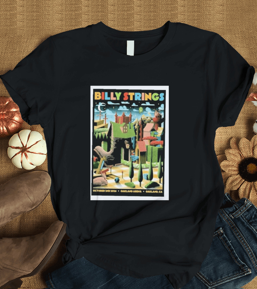 Billy Strings Oakland Arena October 2 2026 Surreal Landscape T-Shirt