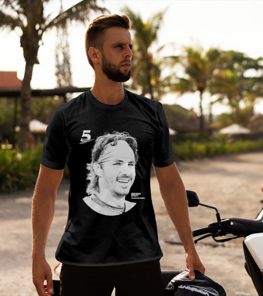 Philadelphia Baseball Bryson Stott 5 Halftone T-Shirt