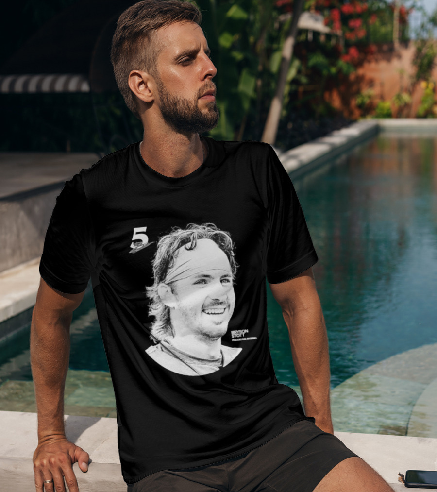 Philadelphia Baseball Bryson Stott 5 Halftone T-Shirt