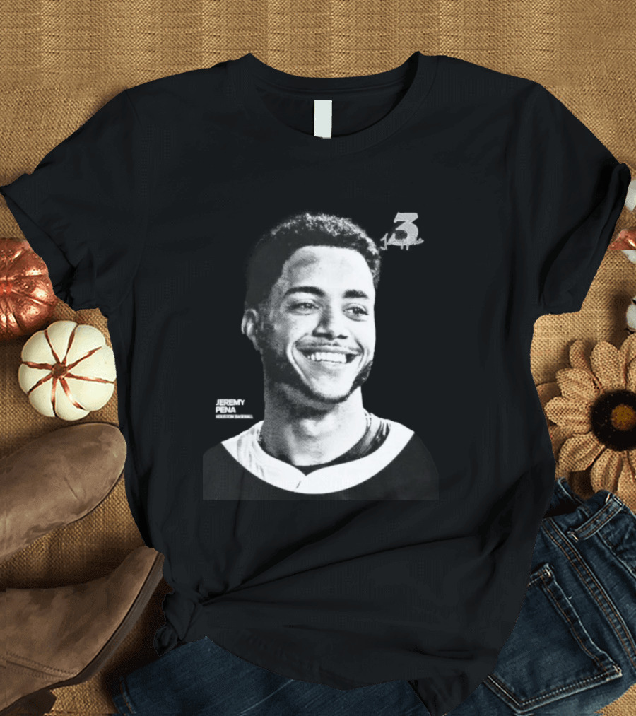 Jeremy Pena Houston Baseball No 3 Halftone T-Shirt