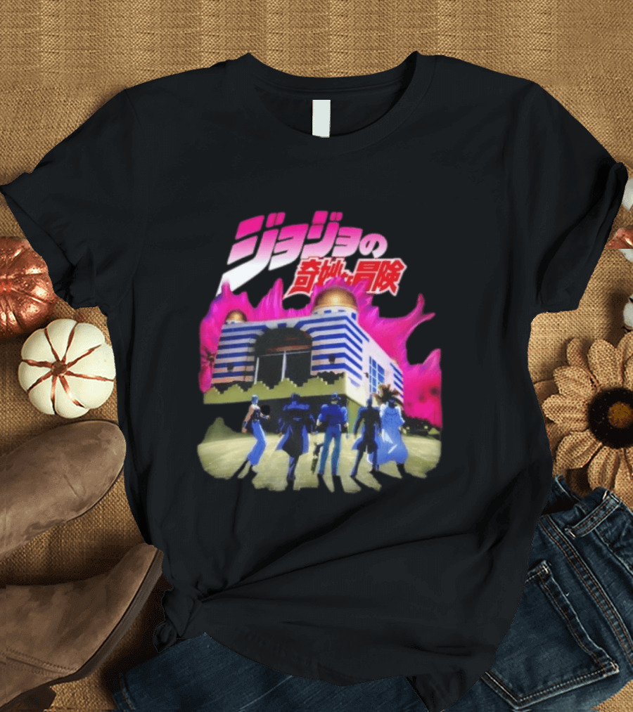 JoJo's Bizarre Adventure Stardust Crusaders Dio's Mansion Kanji T-Shirt