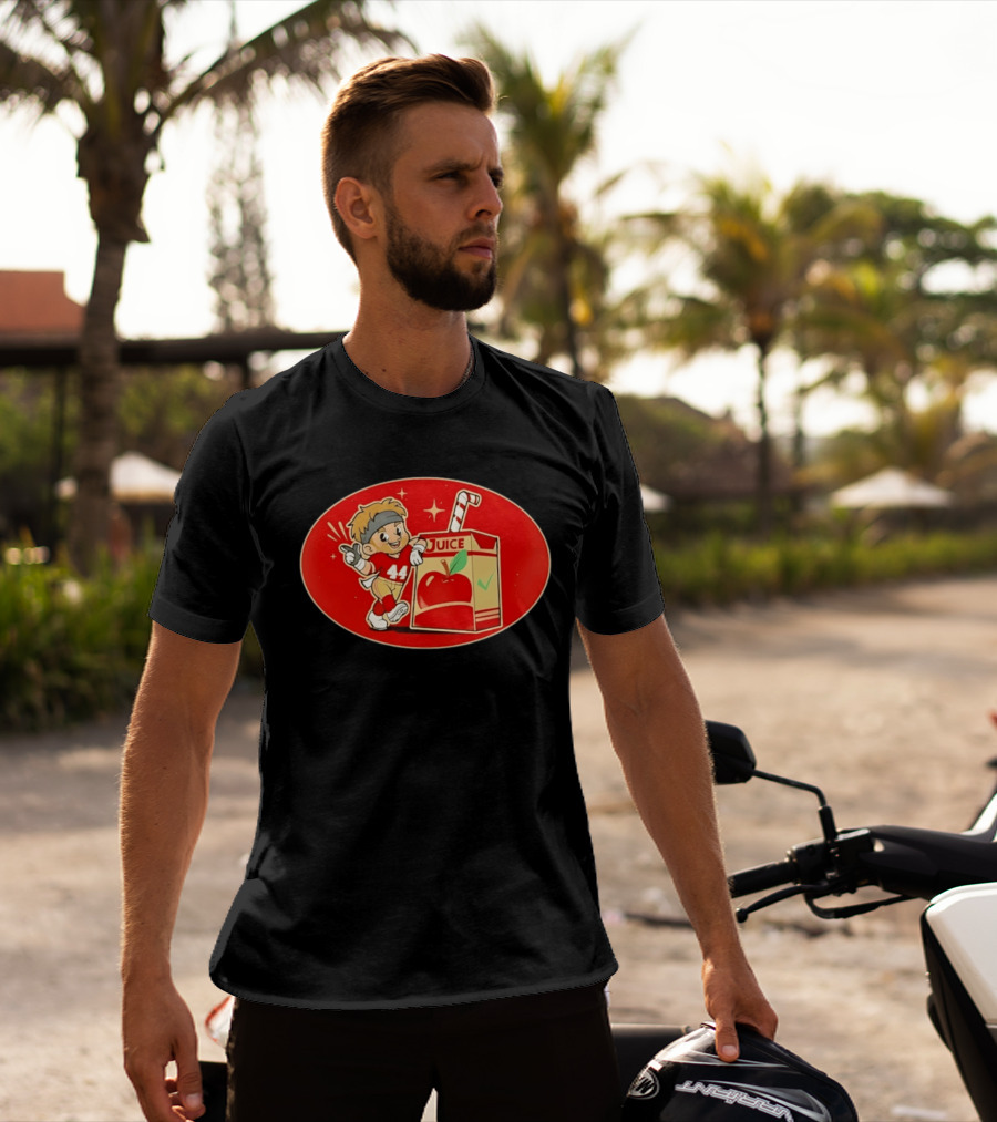 San Francisco 49ers Kyle Juszczyk Juice Box Cartoon 44 Football Player T-Shirt