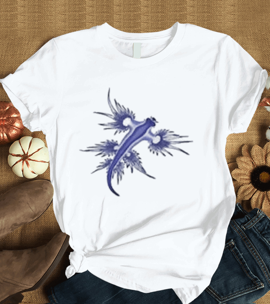Blue Dragon Sea Slug Glaucus Atlanticus Nature Beauty T-Shirt