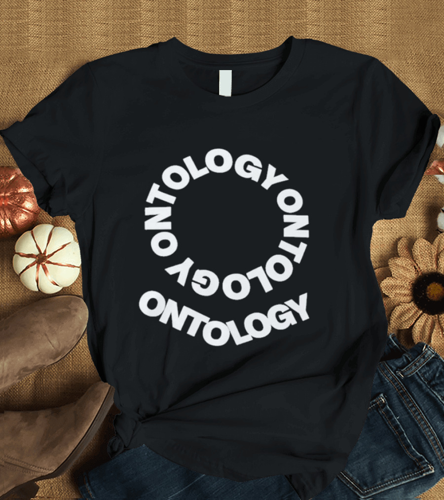 Pope Leo Wear Ontology Text Spiral T-Shirt