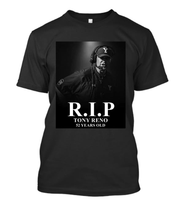 R.I.P Tony Reno Yale Coach Memoriam 52 Years Old T-Shirt