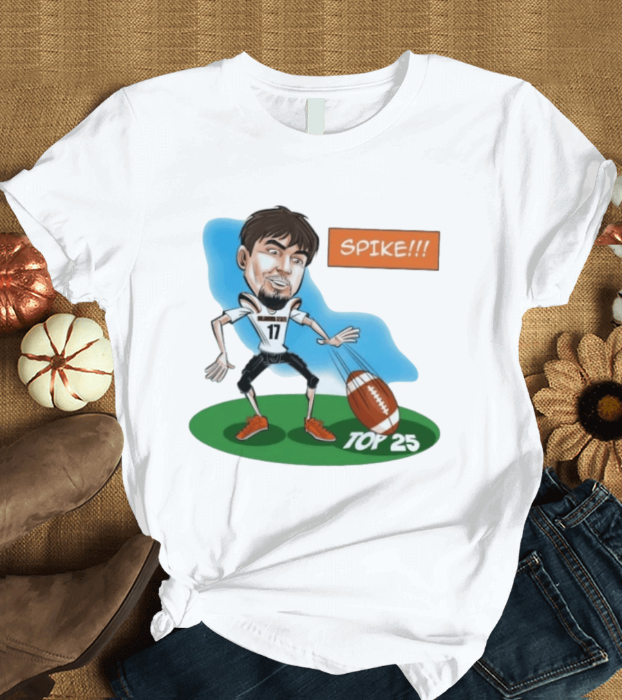 Spike Top 25 Drew Mestemaker Oklahoma State Cowboys Pokes T-Shirt