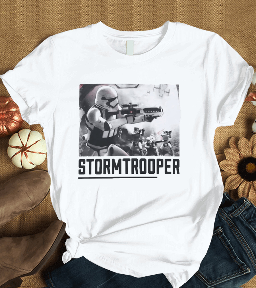 First Order Stormtrooper Star Wars Empire Battle Scene T-Shirt