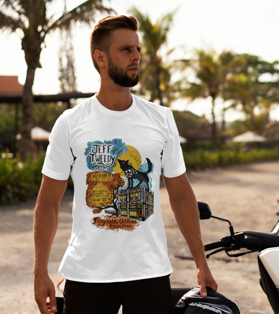 Jeff Tweedy September 24 25 2026 With Mavis Staples FitzGeralds Outdoors Berwyn Illinois T-Shirt