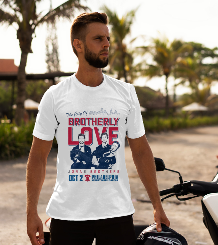 The City Of Brotherly Love Jonas Brothers Philadelphia October 2concert T-Shirt