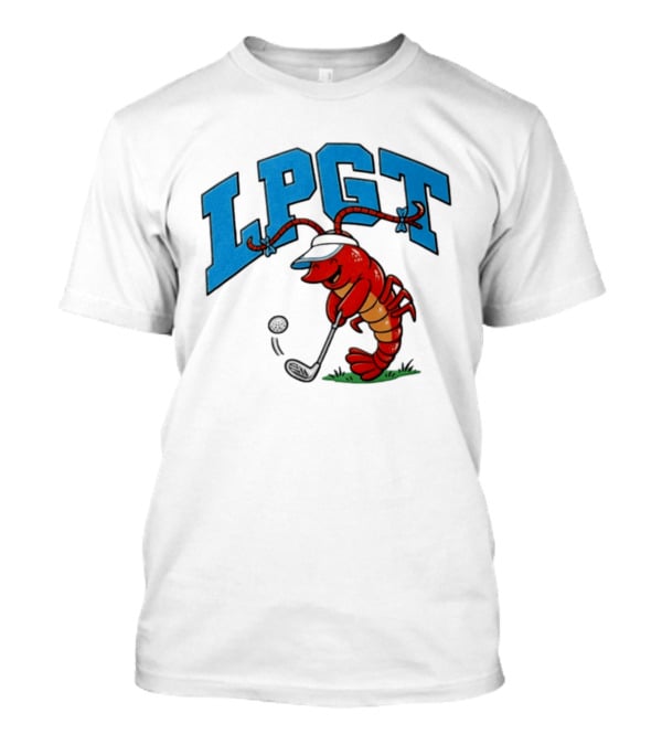 Lobster Playing Golf LPGT Fun T-Shirt