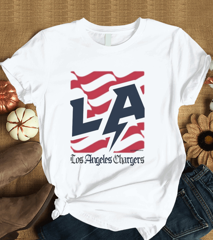 Los Angeles Chargers LA Football Bold Team Spirit T-Shirt