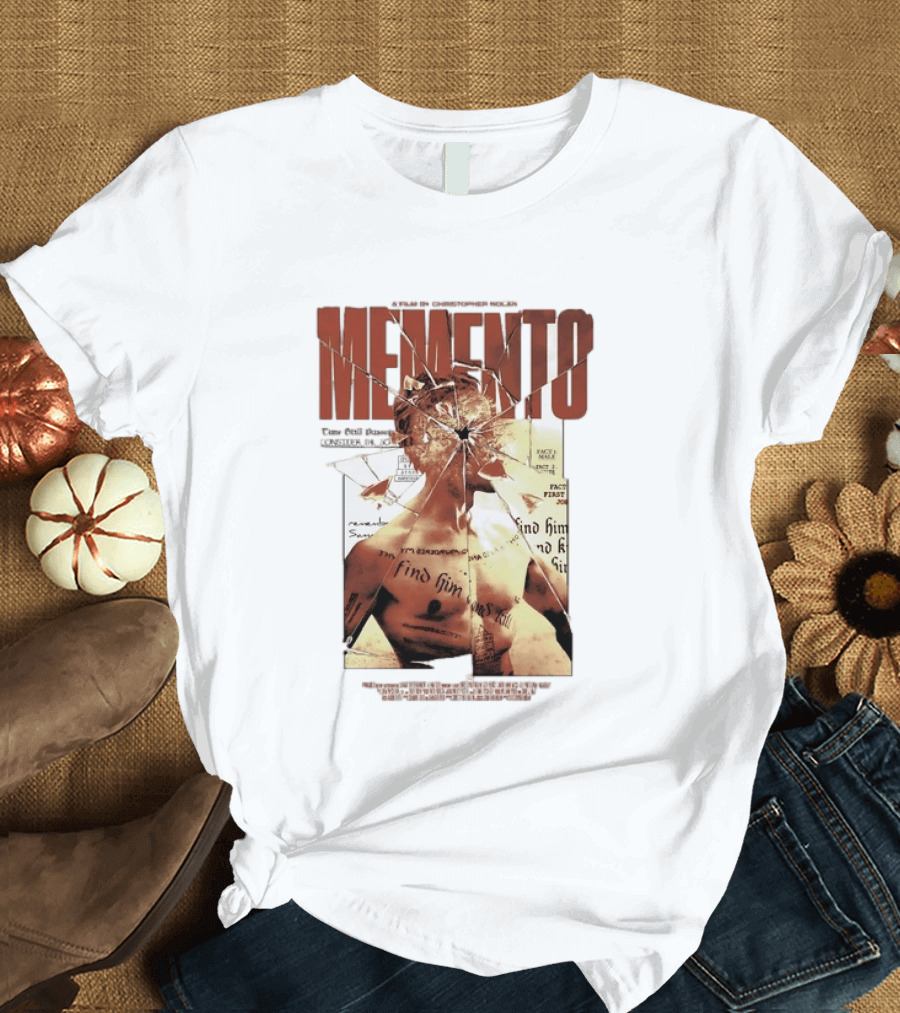 Memento Christopher Nolan Guy Pearce Crime Thriller T-Shirt