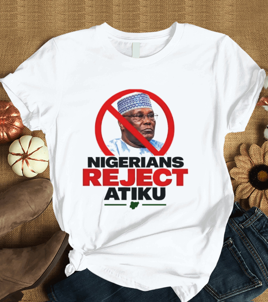 Nigerians Reject Atiku Political Protest Red Circle Image T-Shirt
