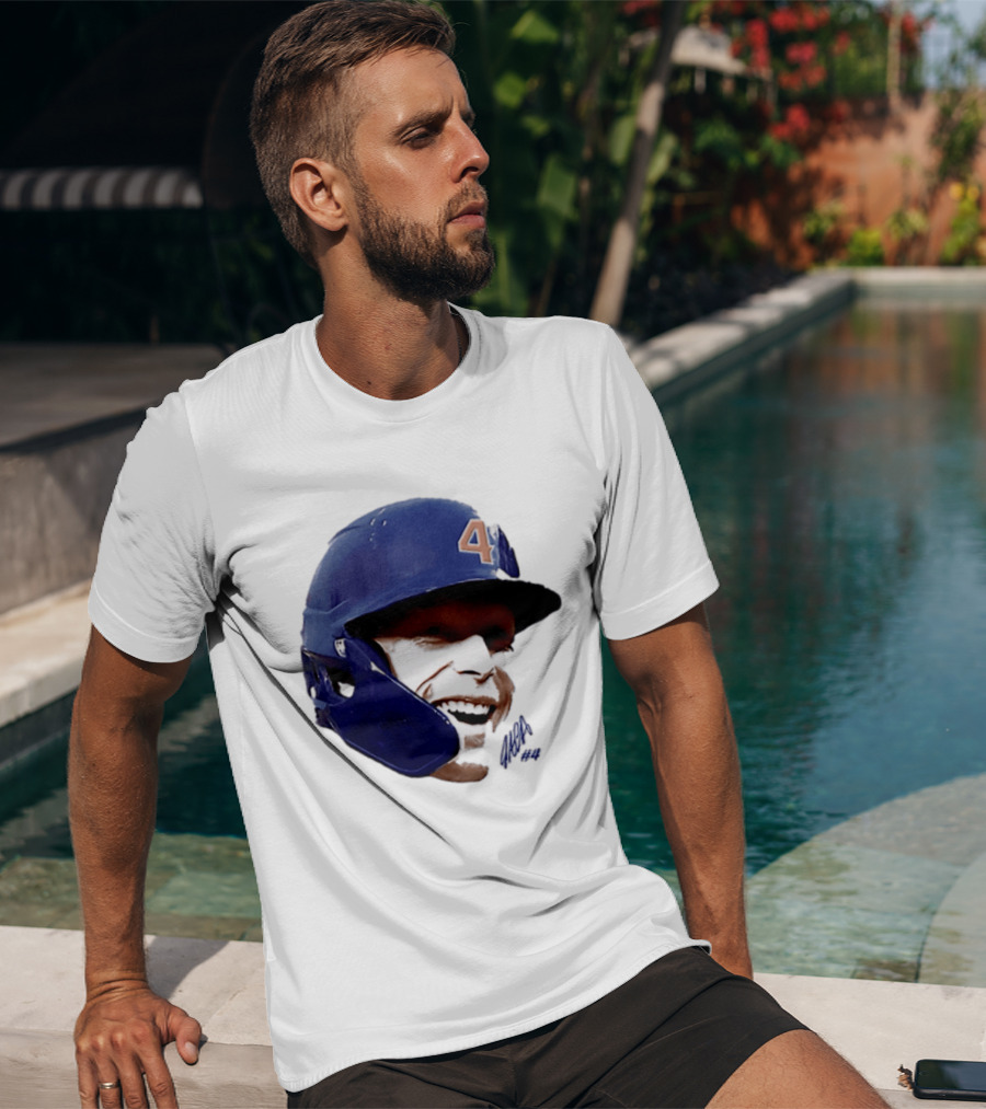 Pete Crow Armstrong Chicago Cubs Big Head Number 40 Baseball T-Shirt