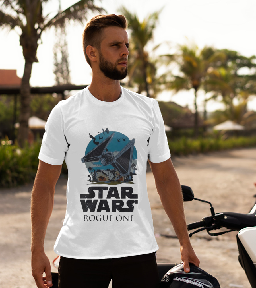 Star Wars Rogue One Tie Fighter Battle Scene T-Shirt