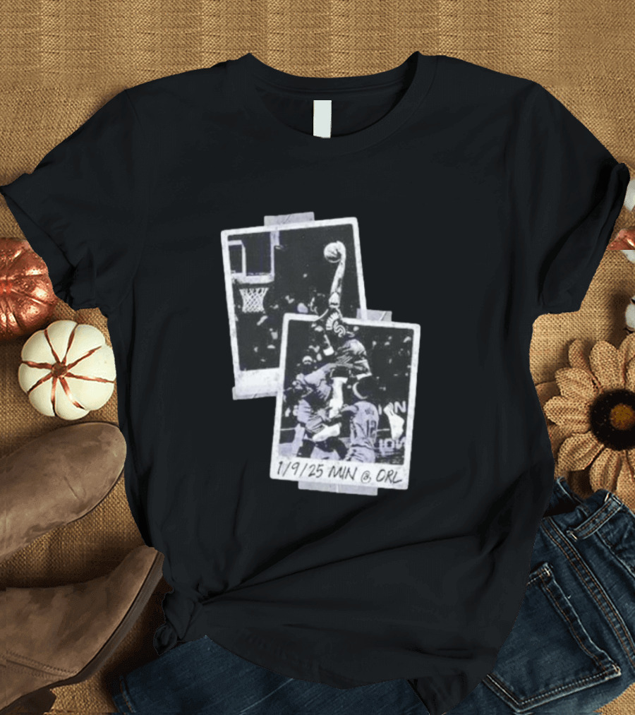 Anthony Edwards Minnesota Timberwolves Slam Dunk 1/9/25 MIN @ ORL T-Shirt