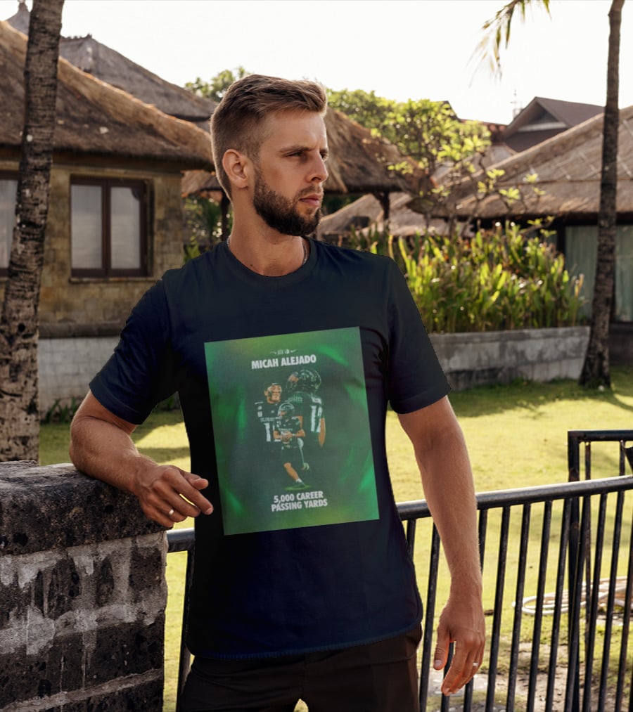 Micah Alejado 5000 Career Passing Yards Honolulu Football T-Shirt