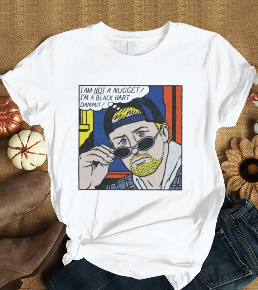 I Am Not A Nugget I'm A Black Hart Dammit Retro Comic T-Shirt