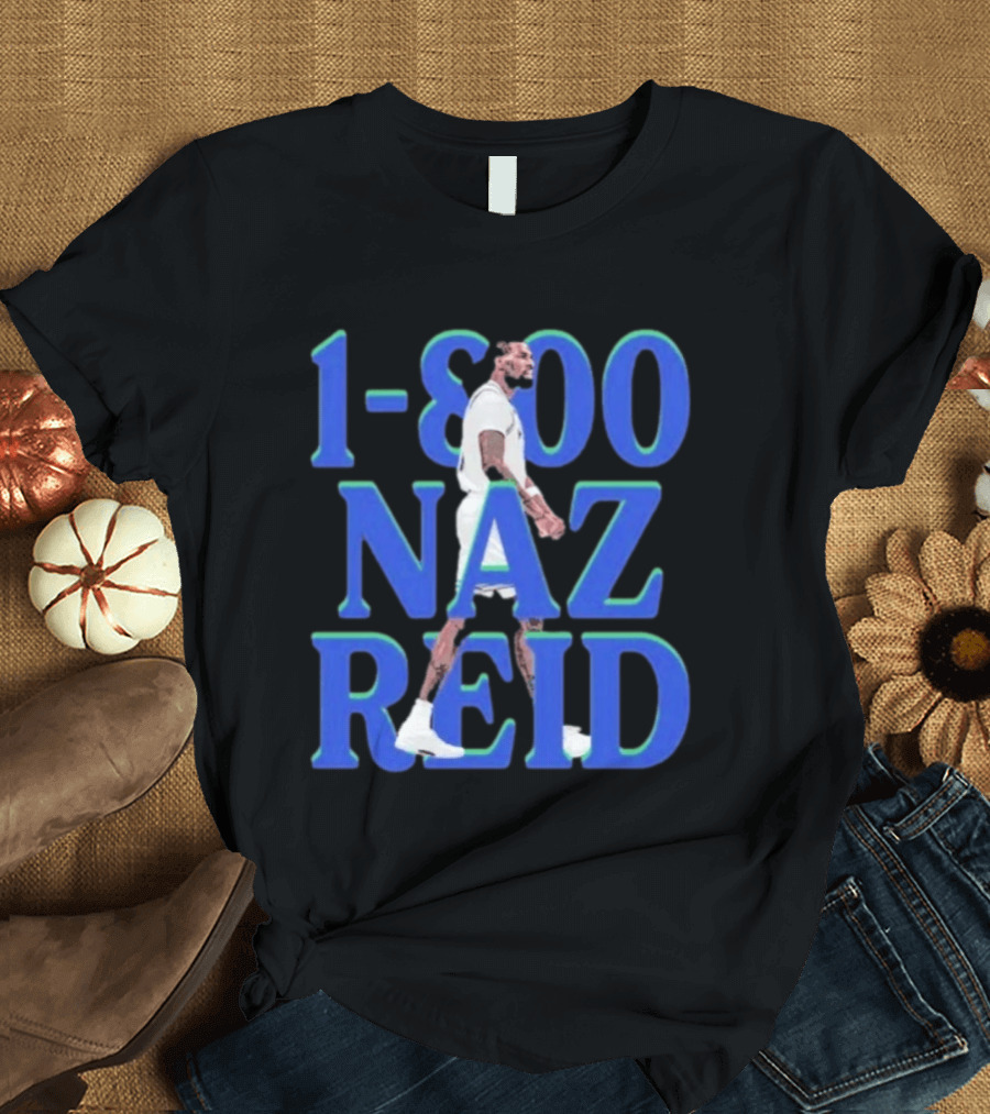 1 800 Naz Reid Minnesota Timberwolves Basketball T-Shirt