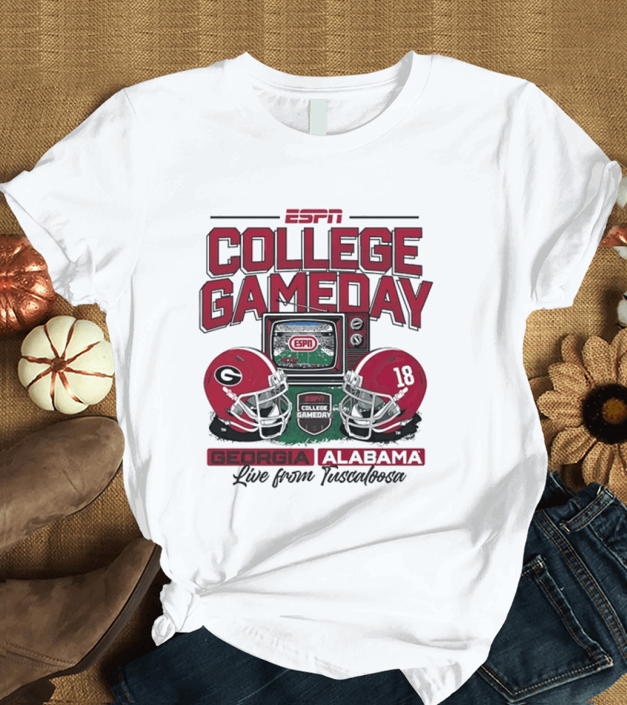 ESPN College GameDay Georgia Alabama Live From Tuscaloosa T-Shirt