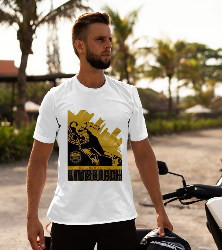 Pittsburgh 412 Football Classic October 15 17 Running Player T-Shirt