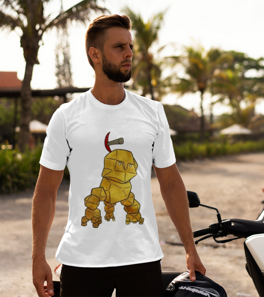 San Francisco 49ers Gold Rock Golem Miner Pickaxe T-Shirt