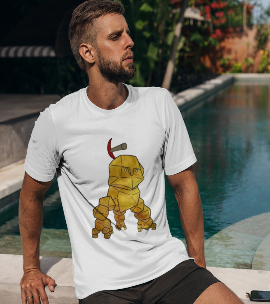 San Francisco 49ers Gold Rock Golem Miner Pickaxe T-Shirt