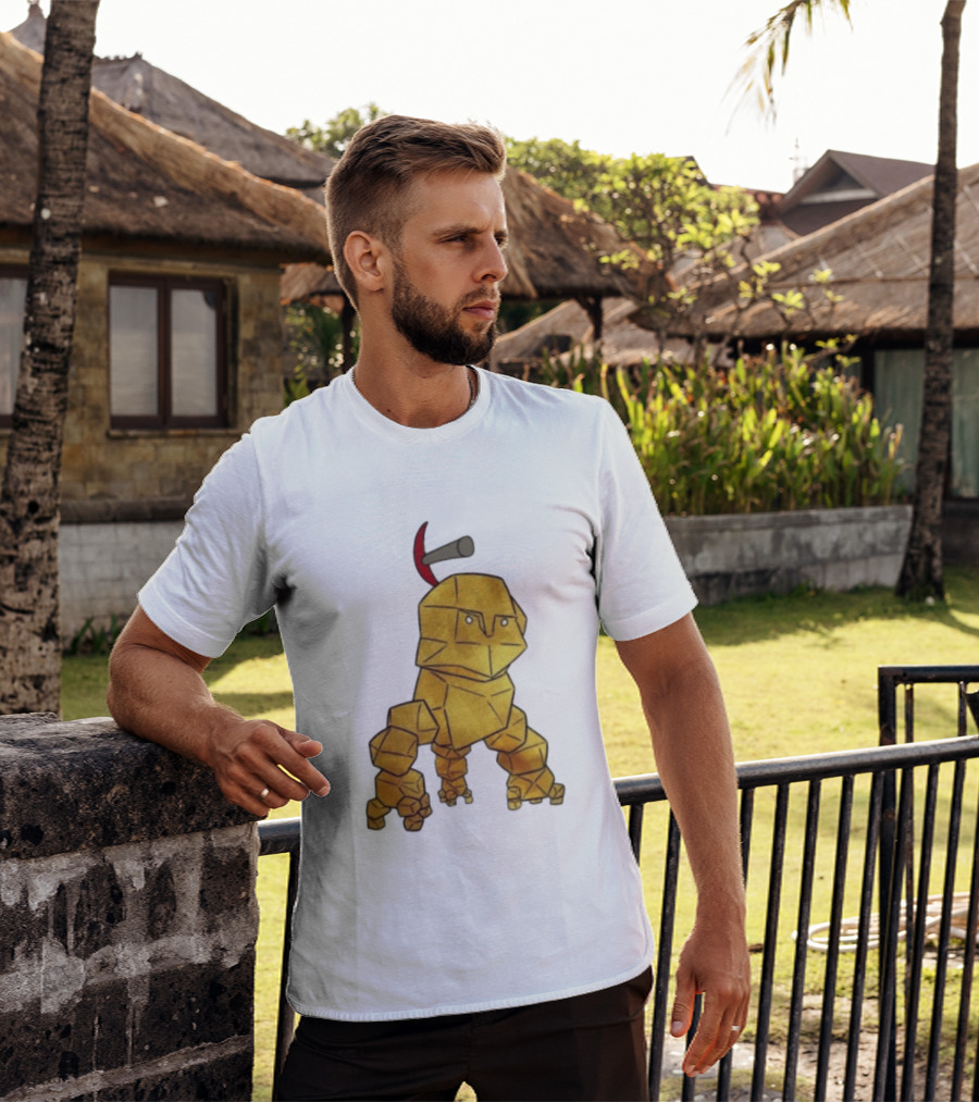 San Francisco 49ers Gold Rock Golem Miner Pickaxe T-Shirt