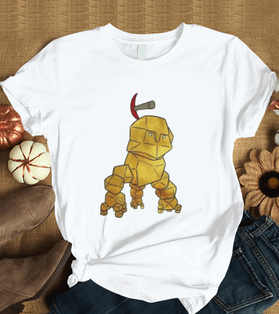 San Francisco 49ers Gold Rock Golem Miner Pickaxe T-Shirt