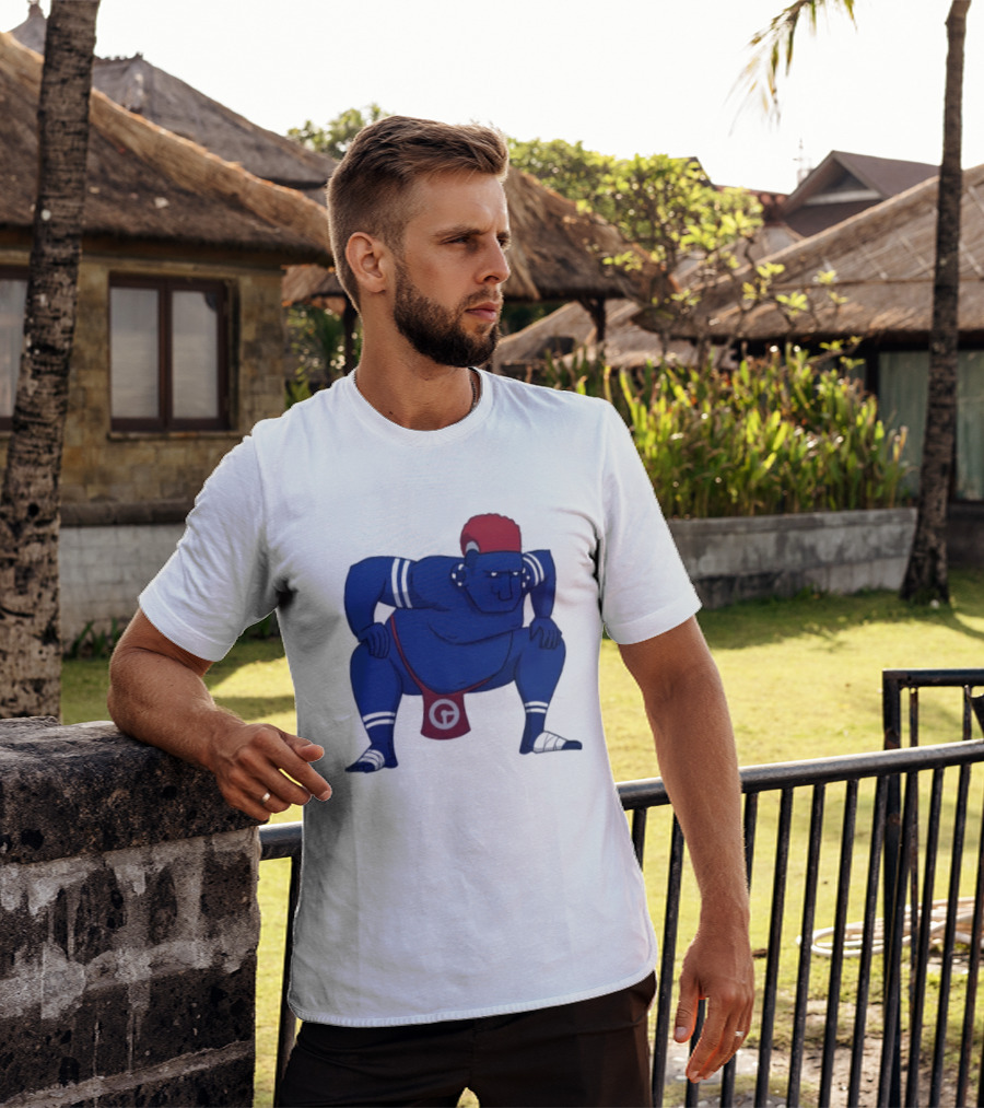 Hariyama Pokemon New York Giants Sumo Wrestler T-Shirt