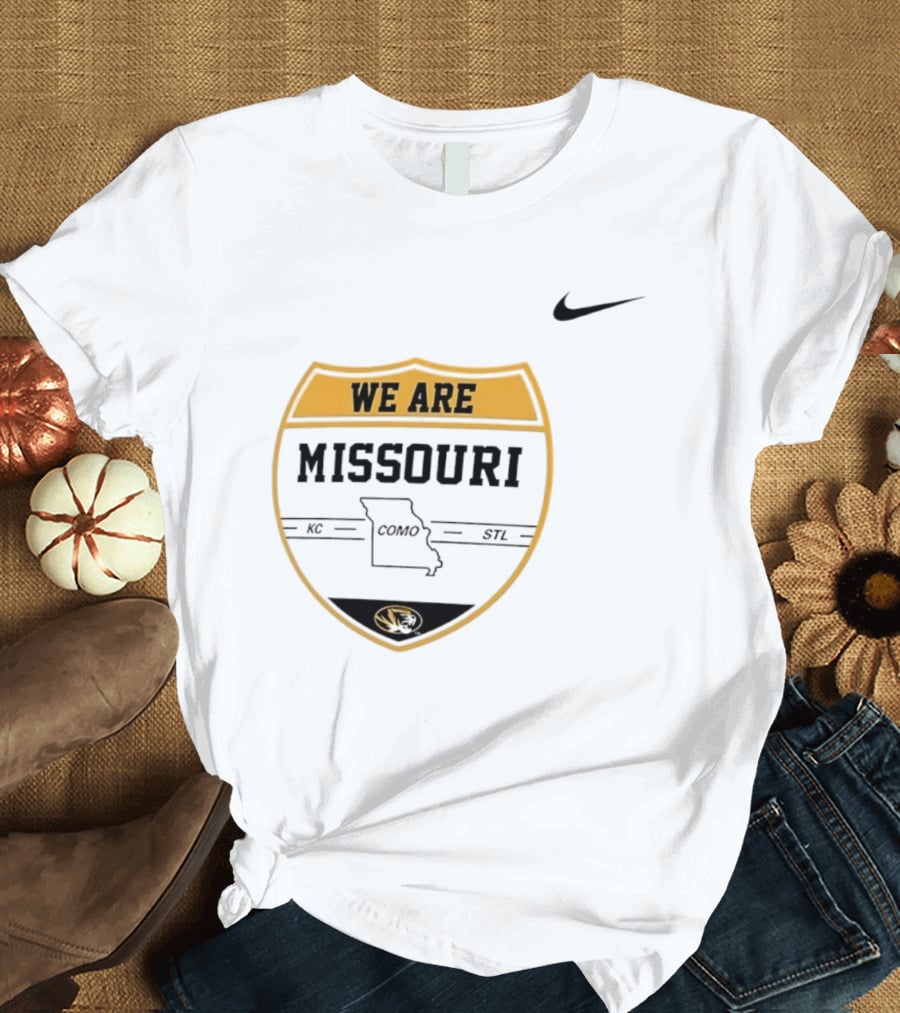 Missouri Tigers We Are KC COMO STL Shield Nike T-Shirt