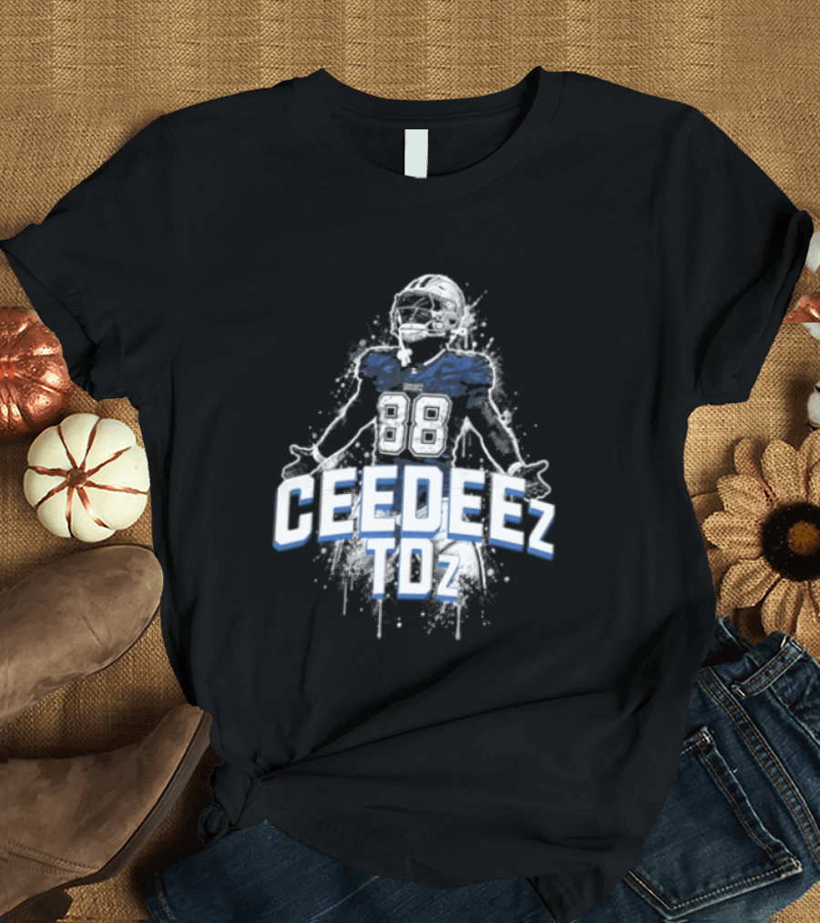 Ceedeez TDz Football Player Retro Title T-Shirt