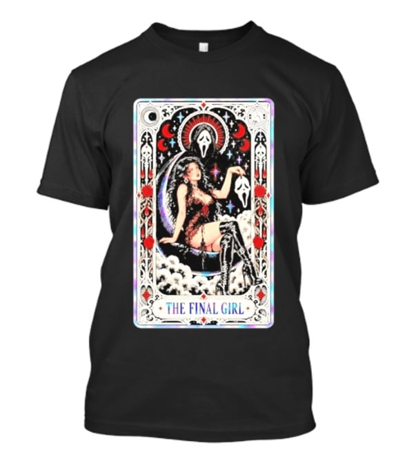 The Final Girl Ghostface Scream Tarot Card Aesthetic T-Shirt