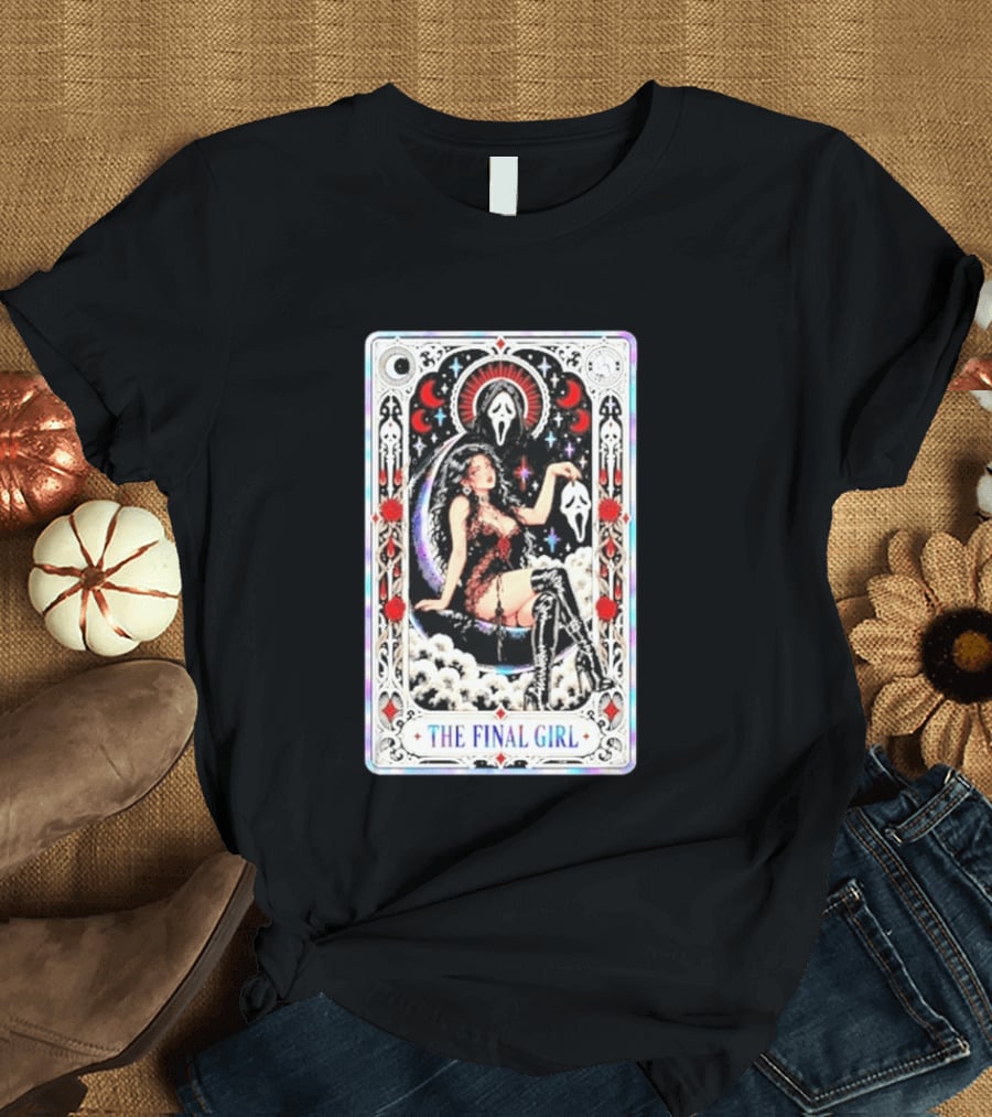 The Final Girl Ghostface Scream Tarot Card Aesthetic T-Shirt