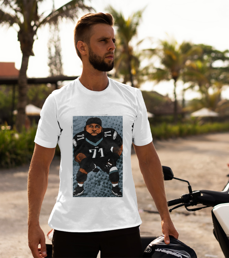 Lane Johnson Jason Peters Philadelphia Eagles Number 71 Football Player T-Shirt