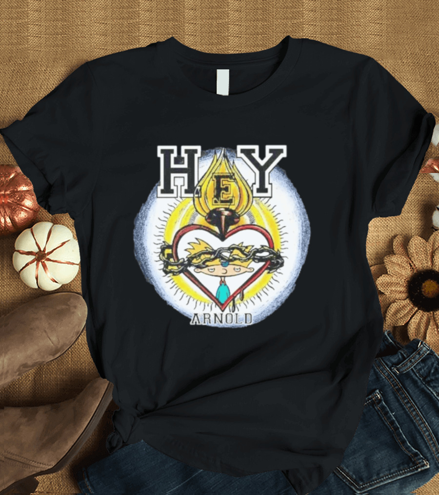 Hey Arnold Sacred Heart Nickelodeon Bootleg T-Shirt