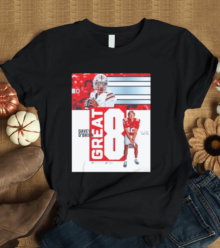 Ohio State Buckeyes Great 8 Julian Sayin Davey O'Brien Award T-Shirt