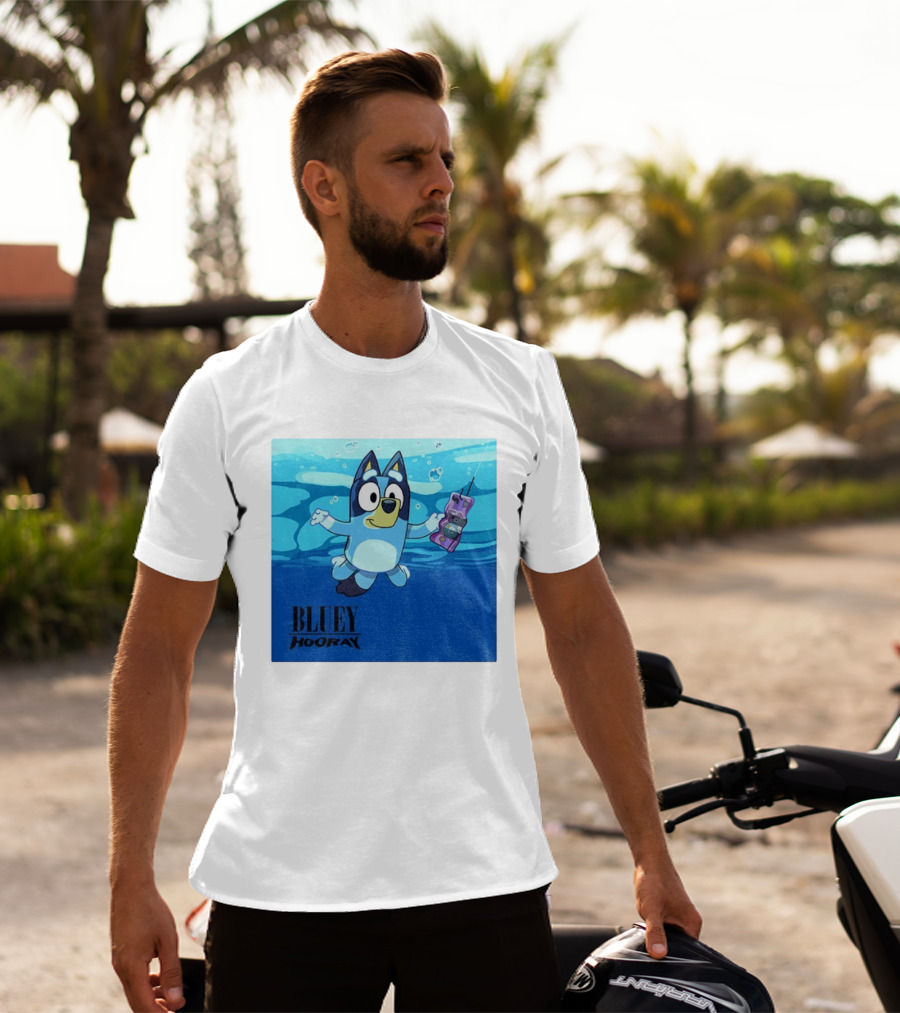 Bluey Hooray Nirvana Nevermind T-Shirt