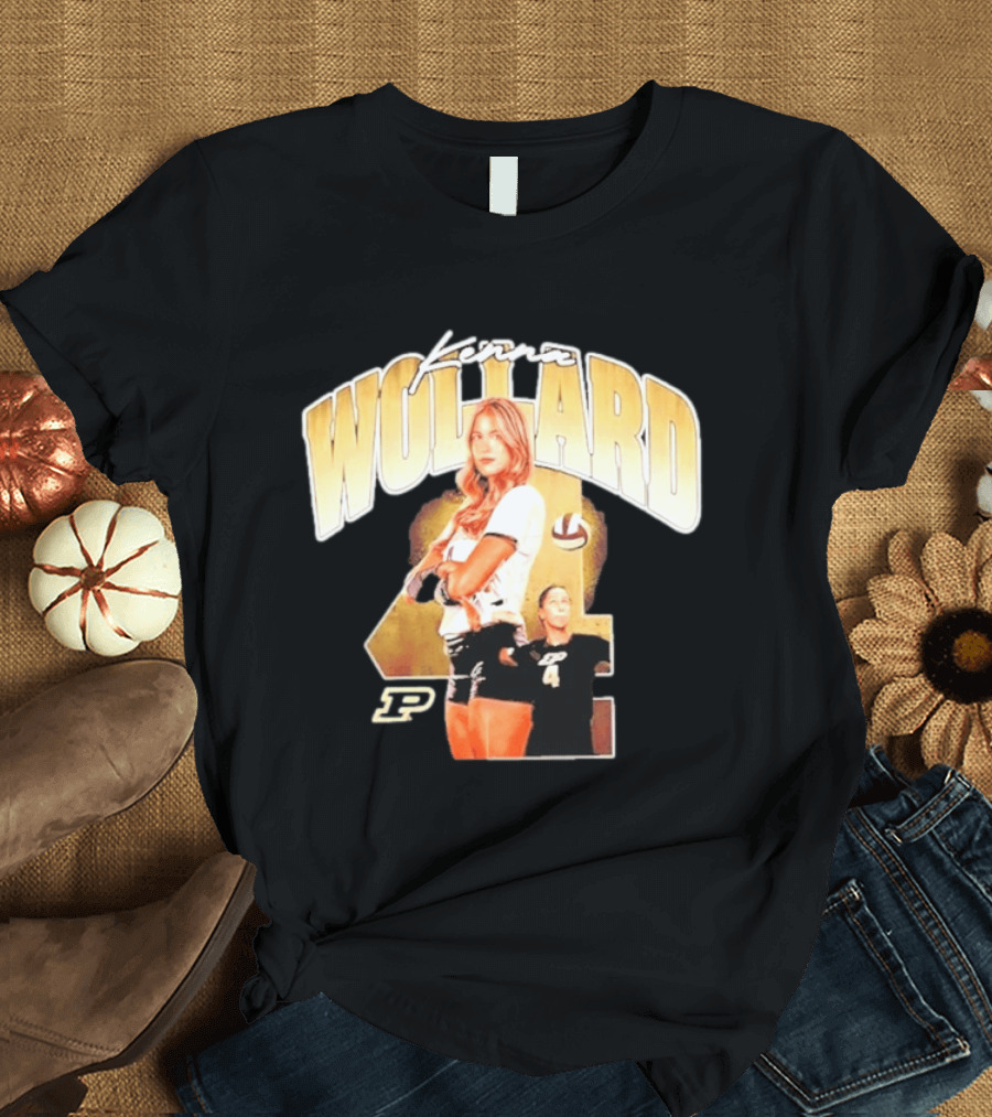 Kenna Wollard Purdue Boilermakers Volleyball NCAA Athlete Number 4 P T-Shirt
